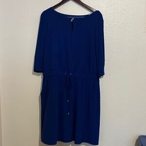 Elegant Blue Women's Dress